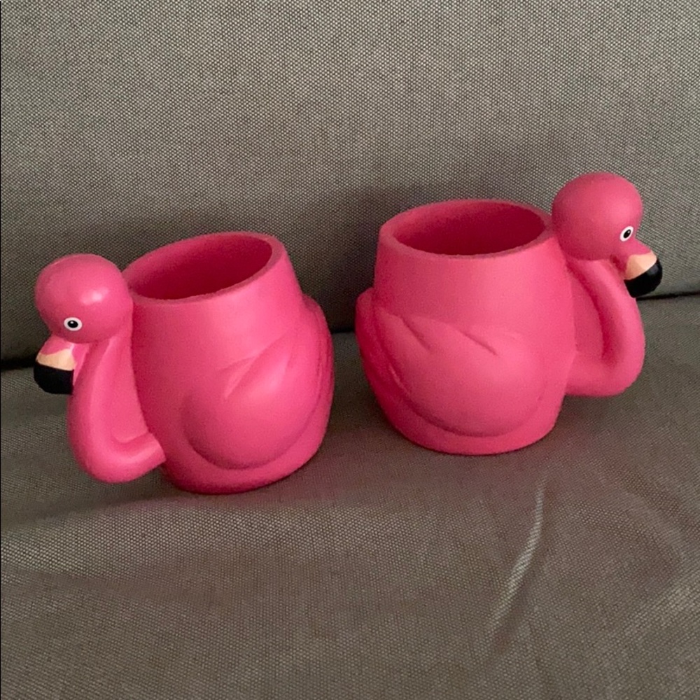 Flamingo Foam Koozie Cups Never Used